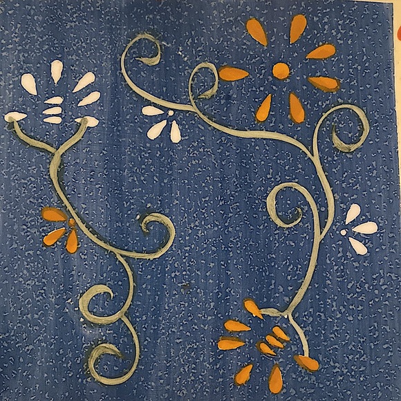 Brushes K.I.C. Other Brushes Handpainted Kic Decorated Tile Poshmark